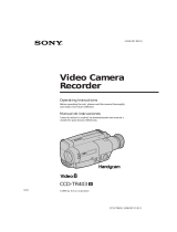 Sony CCD-TR403 Manual de usuario
