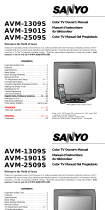 Sanyo AVM-1309S, AVM-1901S, AVM-2509S Manual de usuario