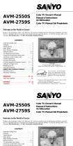 Sanyo CRT Television AVM-2550S Manual de usuario