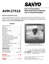 Sanyo AVM-2751S Manual de usuario