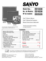 Sanyo CRT Television DS13330 Manual de usuario