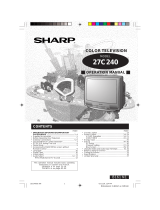 Sharp 27C240 Operation Manual Manual de usuario
