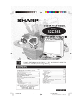 Sharp 32C240 Operation Manual Manual de usuario