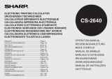 Sharp CS-2640 El manual del propietario