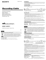 Sony Walkman WMC-NWR1 El manual del propietario