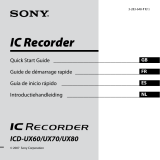 Sony ICD-UX80 Manual de usuario