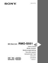Sony RMO-S551 El manual del propietario