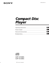 Sony CDP-XA30ES Manual de usuario