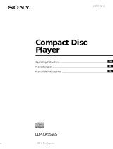 Sony CDP-XA555ES Manual de usuario