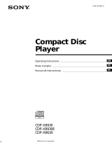 Sony CDP-XB820 Manual de usuario
