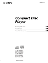 Sony CDP-XB920E Manual de usuario