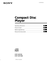 Sony CDP-XB740E Manual de usuario