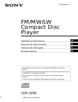 Sony CDX-3250 El manual del propietario