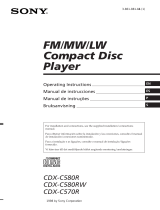 Sony CDX-C580R Manual de usuario