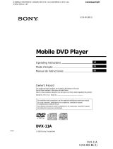 Sony DVX-11A El manual del propietario