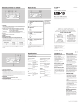 Sony EXR-10 El manual del propietario