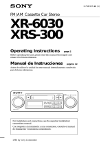 Sony XRS-300 Manual de usuario