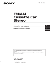 Sony XR-C6090 El manual del propietario