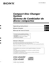 Sony CDX-454XRF El manual del propietario