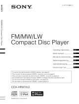 Sony CDX-HR910UI El manual del propietario