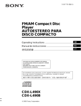Sony CDX-L490X Manual de usuario