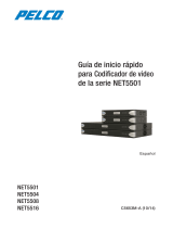 Pelco NET5500 Series Network Video Encoder Guía de inicio rápido