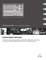 Behringer EUROPOWER PMP560M Guía de inicio rápido