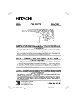 Hitachi DH 30PC2 Safety Instructions And Instruction Manual