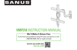 Sanus VMF518 Manual de usuario