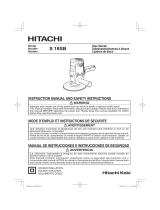 Hitachi S18SB - 7" Disc Sander Manual de usuario