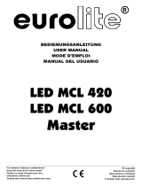 EuroLite LED MCL 600 Master Manual de usuario