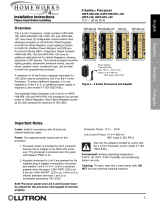 Lutron Electronics HOMEWORKS H4P5-120 Installation Instructions Manual