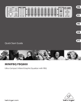 Behringer MiniFBQ FBQ800 Guía de inicio rápido