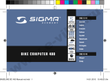 Sigma BIKE COMPUTER 400 Manual de usuario