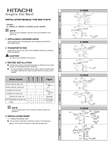 Hitachi E-102SN Guía de instalación
