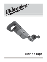 Milwaukee HDE 13 RQD Manual de usuario