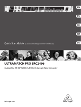 Behringer Ultramatch Pro SRC2496 Guía de inicio rápido