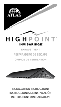 Atlas HIGHPOINT INVISARIDGE Guía de instalación