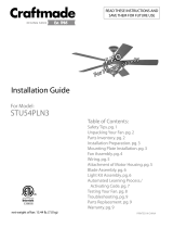Craftmade STU54PLN3 Guía de instalación