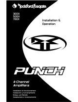 Rockford Fosgate Punch 700X Instrucciones de operación