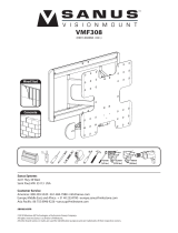 Sanus VisionMount VMF308 Manual de usuario