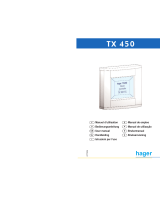 Hager TX 450 Manual de usuario