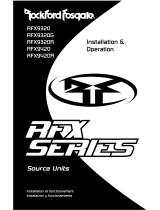 Rockford Fosgate RFX9320 Installation & Operation Manual
