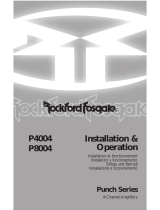 Rockford Fosgate Punch P4004 Instrucciones de operación
