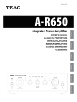 TEAC A-R650 El manual del propietario