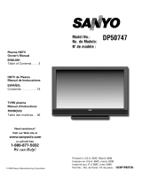 Sanyo DP50747 El manual del propietario