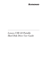 Lenovo USB 2.0 Portable Hard Disk Drive Manual de usuario