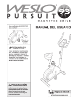 Weslo Pursuit 93 Bike Manual de usuario