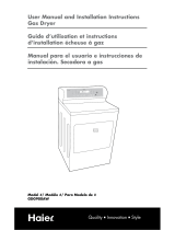 Haier GDG900AW User Manual and Installation Instructions