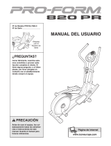 Pro-Form 820 PR PFEVEL7985.0 Manual de usuario